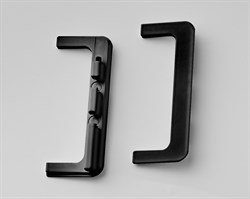 Л+П заглушка полая Черная для С-профиля Premium line Gola Rehau 4,1м - фото 13456
