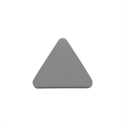 Ручка-кнопка Н99, серый треугольник пластик - фото 14991