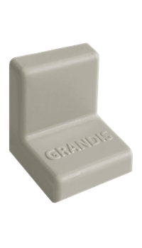 Уголок GRANDIS Серый 20*20мм - фото 15041