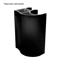 ЭКО-Лайт Матовый Черный Вертикаль С-образная 5,4м - фото 24248