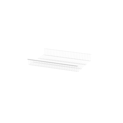 Сеточная корзина стационарная 2 борт 600*440*85мм (белый) - фото 32353