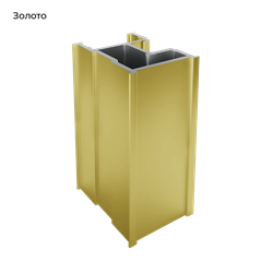 ПРЕМИУМ Матовое золото желтое Вертикаль RH-образная под кромку 5,4м - фото 39687