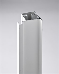 L-образный Белый Вертикальный боковой профиль под 16мм Premium line Gola Rehau 3м - фото 47211
