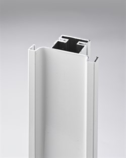 C-образный Белый Вертикальный промежуточный профиль под 16мм Premium line Gola Rehau 3м - фото 47215