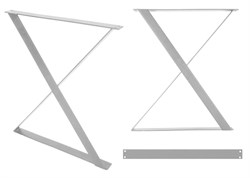 Подстолье X-образное тип-2 710мм, белый - фото 49404