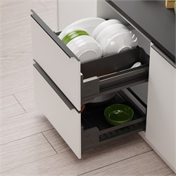 Сушка выдвижная Ф124, Дайнинг Агент 800мм, цвет Антрацит, дно Антрацит 2395719846 - фото 61022