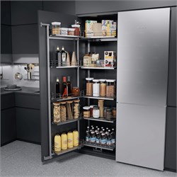 КОМПЛЕКТ Тандем II 450 мм, H 1700, Арена КЛАССИК, 5 полок, цвет ХРОМ, цвет дна Серый 2376520005 - фото 61039