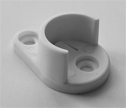 Штангодержатель круглый, цвет белый (уп.250шт) ШКБ-250 - фото 61568