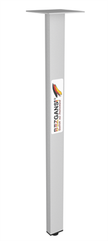 Опора прямая прямоугольная 820*50*25мм белая NL-8205025W - фото 61658