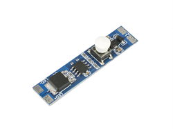 Кнопочный электронный выкл. DKN-1 встраиваемый с диммированием, с памятью,с плавн. выключ. 48*10мм 08.800.00.329 - фото 62081