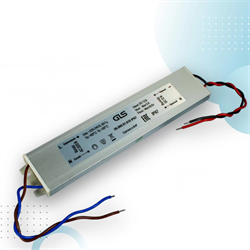 Источник питания стаб. напр. для LED плоский 220В/24В, max 60Вт IP67, алюм корп 202*40*13мм 06.800.01.811 - фото 62213