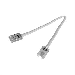 Провод соединительный для лент 8мм между собой, с двумя прозрачными коннекторами, 5см, белый 15.800.00.058 - фото 62800