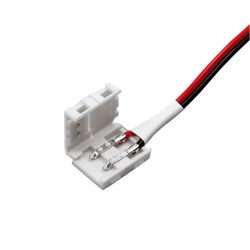 Провод питания для LED лент 8мм, 20см, 2*0,3мм2 черно-красный 15.800.00.065 - фото 62811