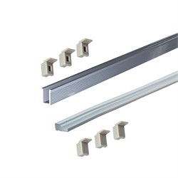 КСС SOLO 0609W профиль встраиваемый + диффузор силиконовый 3м , 3+3 заглушки 19.143.39.925 - фото 62853