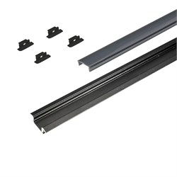 КСС 2507W диффузор плоский черный, 4 клипсы, 4 заглушки черные 19.143.39.756