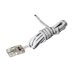 Провод питания с прозрачным коннектором для одноцветных лент 8мм, 15см 15.800.00.050 - фото 62916