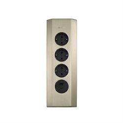 Блок розеток 50F  3 секции серый металлик угловая 2 USB 00-00001588 - фото 63061