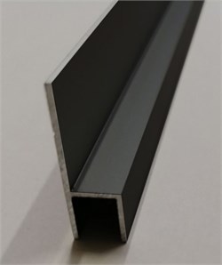 планка  h 6мм ЧЕРНЫЙ мат. 3м h6ч - фото 63112