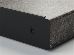 1520У Планка торцевая 38мм, ЧЕРНАЯ 332Ч - фото 63128