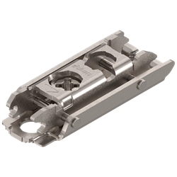 Планка ответная BLUM прямая с эксцентриком, 0мм, никель 175H3100 - фото 63364