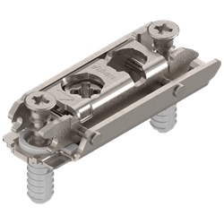 Планка ответная BLUM прямая с эксцентриком, 0мм, никель 177H3100 - фото 63365