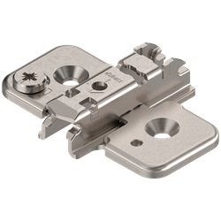 Планка ответная BLUM с эксцентриком, крестообразная, 3мм, никель 173H7130 - фото 63366