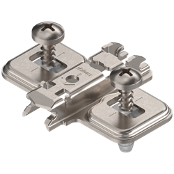 Планка ответная Expando BLUM с продольным пазом, крестообразная, 0мм 174E6100.01 - фото 63369