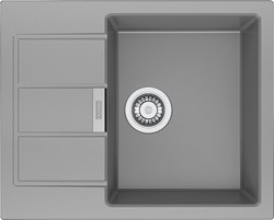 143.0603.818 Мойка SID 611-62/44  цвет серый, вентиль-автомат 143.0603.818 - фото 64207