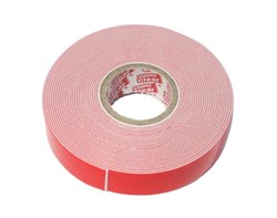 030809 Скотч двухсторонний 19мм*25м красный 030809 - фото 64232