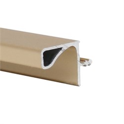 Врезной профиль 16мм для верхнего корпуса Золотой НОВЫЙ Premium line Gola Rehau 4,1м 13096981122 - фото 64341