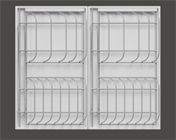 Сушка выдвижная Ф11, Дайнинг Агент 600мм, цвет Титан, дно Белый 2395609706 - фото 64679