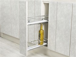 S-2478-C Бутылочница Tandem, Starax 2-х.ярусная,шир. 150 (106х475х495) полное выдвижение, левая <1> 0610214 - фото 64699