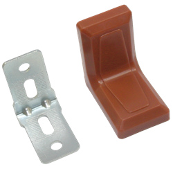 Уголок 26*26*26 коричневый, с заглушкой 00008122652 - фото 64701