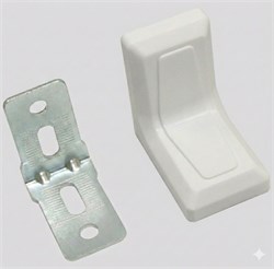 Уголок 26*26*26 снежно-белый, с заглушкой 2760651/2760751 - фото 64705