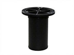 Опора ф 51х100 с фланцем пластмассовым черная 8108382 - фото 64707