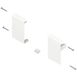 Держатель передней панели ящика Tandembox M (96мм), белый, (лев:прав) ZIF.71M0 W