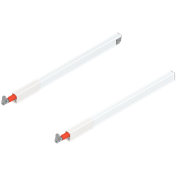 Релинг продольный для ящика Tandembox, длина 400мм, белый (2шт) ZRG.337RSIC W - фото 64890