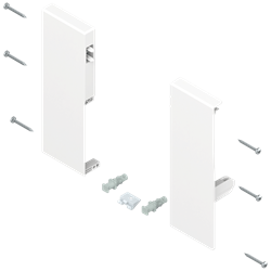 Держатель передней панели ящика Tandembox C (192мм), белый, (лев:прав) ZIF.74C0 W - фото 64896