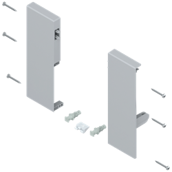 Держатель передней панели ящика Tandembox C (192мм), серый, (лев:прав) ZIF.74C0 GR - фото 64897