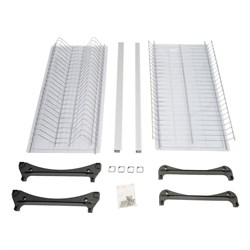 Сушка двухуровневая в базу 600 мм с AL проф., хром без упаковки VAR 600 KOMPLEKT - фото 65169