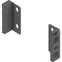 Держатели для задней стенки MERIVOBOX, высота M (108мм), правый/левый, темно-серый ZB4M000S HO-RW MP OG-M - фото 65328