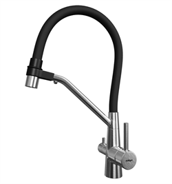 Смеситель Hoffger Mona HFG-420S (сатин) с подкл. к фильтру, гибкий излив HFG-420S - фото 65582