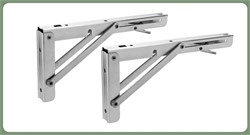 Полкодержатель складной, L=300мм, сталь, 2шт(комплект) SH-F300