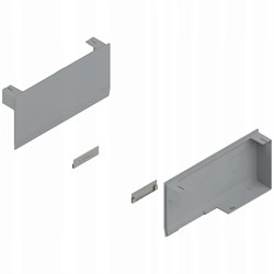 Заглушка для AVENTOS HK, левая/правая, светло-серый/нержавеющая сталь 22K8000 ABD R+L V1HGIG