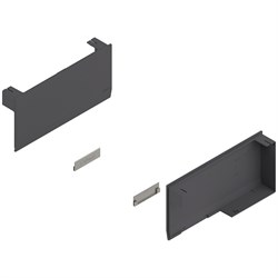 Заглушка для AVENTOS HK, левая/правая, темно-серый/нержавеющая сталь 22K8000 ABD R+L V1TGIG