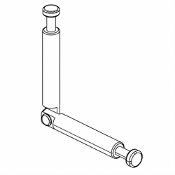 Jinio J6-10B Шток эксцентрика угловой двусторонний 0000078