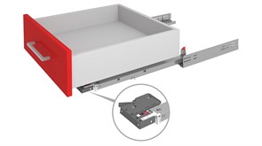 DB9991Zn/450 (Направляющие B-slide скрытого монтажа, полное выдвижение, с синхронизацией и 3D регулировкой SOFT)