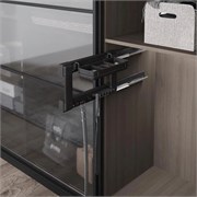 Вешалка Starax д/галстуков и ремней (230х475х290) с доводчиком, антрацит, правая S-6736-A (S-6756) 0715201