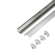 КСС 2207 диффузор для ал.профиля  3м, полуматовый, 4 заглушки 19.143.36.294