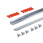 КСС SOLO 1212T профиль угл.накладной + диффузор силик.3м, 3+3 заглушки + 12шт высечки 9*13мм 19.143.38.501